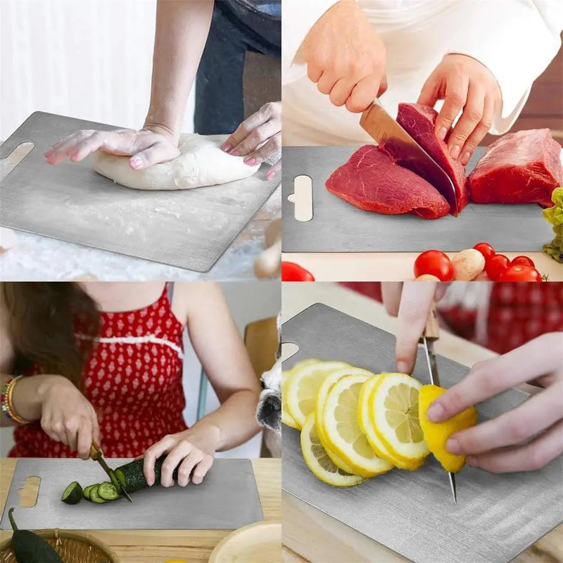 Tábuas De Corte De Titânio Para Cozinha Tábua De Aço